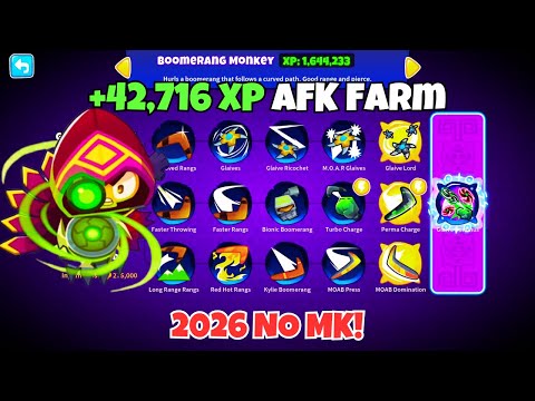 Schnellste Boomerang-XP-Farm für Paragon - BTD 6