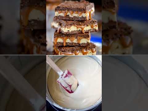 No Bake Crispy Snickers Bars dessert