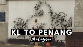 KUALA LUMPUR TO PENANG | TRAVEL DAY | TRYING NEW FOOD IN PENANG | MALAYSIA VLOG #012