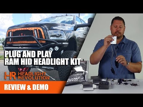NEW AND BEST! 09-18 Dodge Ram 55w HID Plug and Play Kit - CANBUS / PWM Friendly!