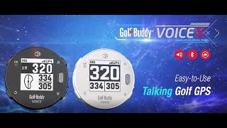 GolfBuddy VoiceX Smart Talking Golf GPS (White)