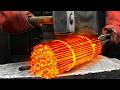 From Rusty Nails To A Shiny Damascus Blade Knife Forging Process
