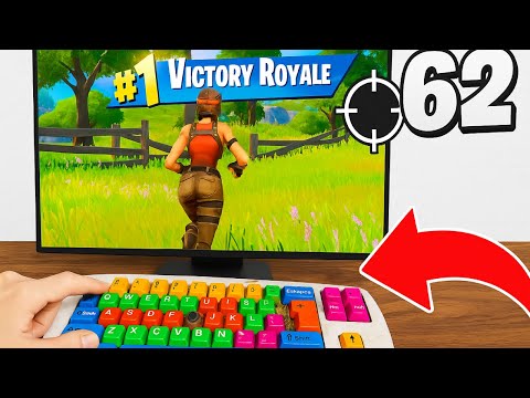I Tried The WORST Keyboard in Fortnite..