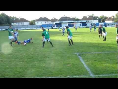 Action from Herne Bay FC -v- Burgess Hill Town FC