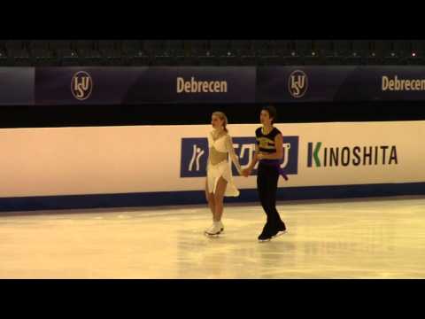Mackenzie BENT / Dmitre RAZGULAJEVS practice FD JWC 2016 Debrecen