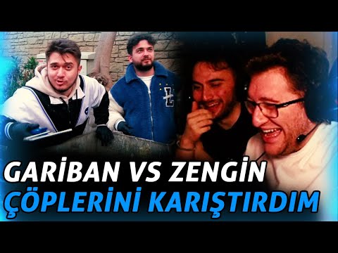 EFE UYGAÇ MERTCAN BAHAR GARİBAN VS ZENGİN ÇÖPLERİNİ KARIŞTIRDIM İZLİYOR!