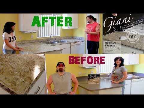 DIY- Countertop makeover using Giani Paint Kit- Step...