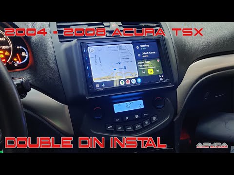 2004 05 06 07 2008 Acura TSX Double Din Install | Radio Upgrade | Metra Turbo Kit 99-7809B