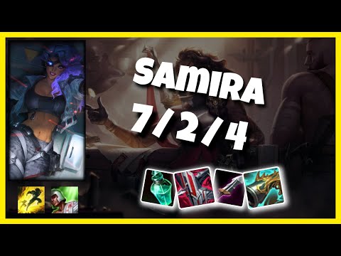 Samira Gameplay Challenger Replay S11 - 10.24 Bot Lane (7/2/4) - KOREAN