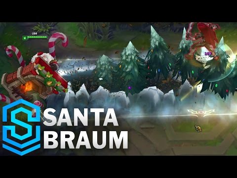 Santa Braum Skin Spotlight - Pre-Release - League of Legends