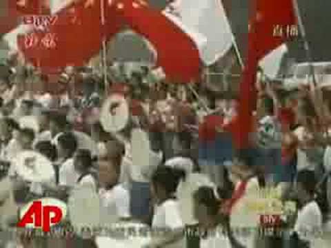 Raw Video: Final Day of Olympic Torch Relay