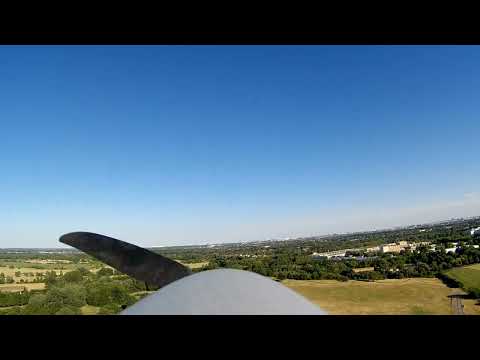 Glider flight with on board camera over Berlin-Lübars