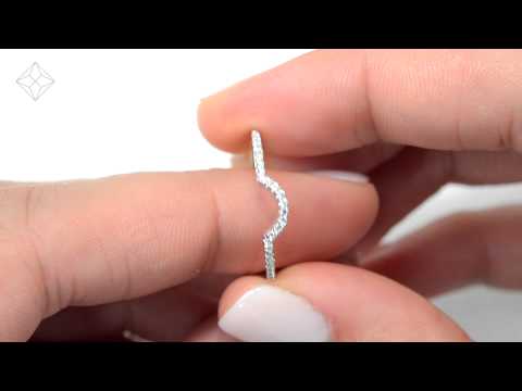 DN3235 - 2 RingBridal Set - 1ct Pave Set Diamonds In 18K White Gold