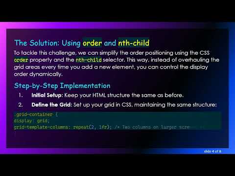 Dynamically Reordering CSS Grid Columns on Mobile Devices Without grid-template-areas