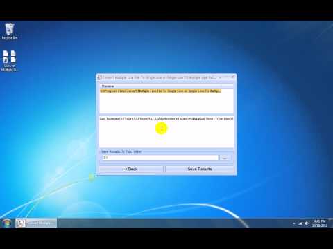 Convert Multiple Line File To Single Line or Single Line To Multiple Line Software