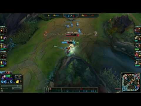 Yasuo 1v2 outplay.