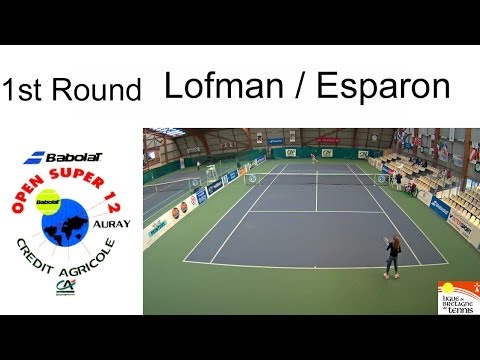 Victory of Lofman (FIN) over Esparon (FRA) - Open Super 12 Auray - 1st Round