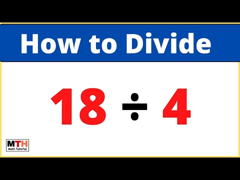 18 divided by 4 (18÷4) | Long Division