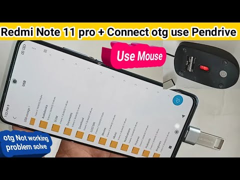 Redmi note 11 pro + 5G connect otg use Pendrive