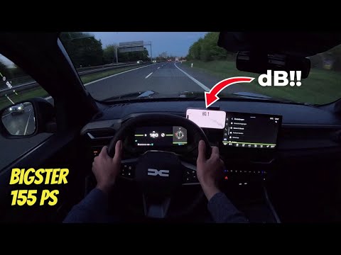 2025 Dacia Bigster Journey Hybrid | 155 PS | NIGHT POV DRIVE | ASMR | TOPSPEED with dB Measurement!!