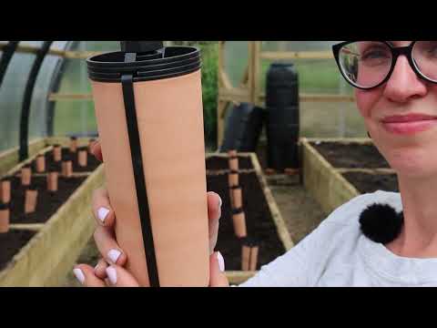 Planting the Polycrub with Summer Crops + a new OLLA watering system