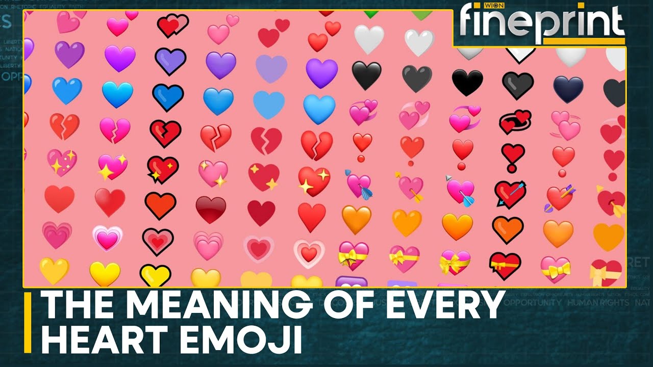 Meaning of every heart emoji: Do colours really matter? | WION Fineprint
