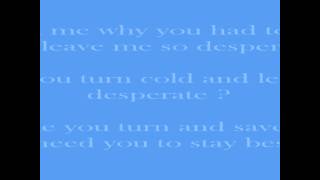 Desperate - Nicole Scherzinger Lyrics