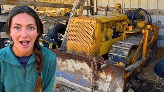 Will It Start? Barn Find Caterpillar Bulldozer With Low Hours