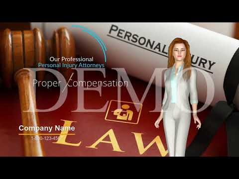 3D talking avatars. Your spokespersons. Personal  Injury  Attorney