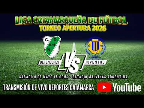 LIGA CATAMARQUEÑA: Defensores del Norte vs. Juventud Unida (Apertura 2026 Fecha de Clásicos)
