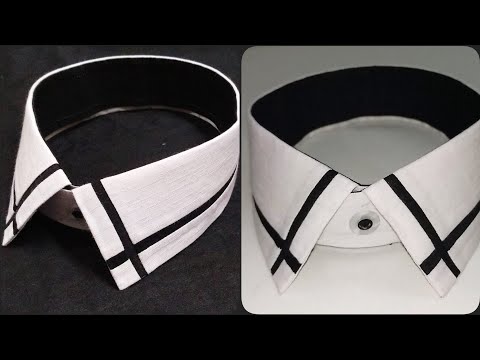 How to make designer shirt collar Video