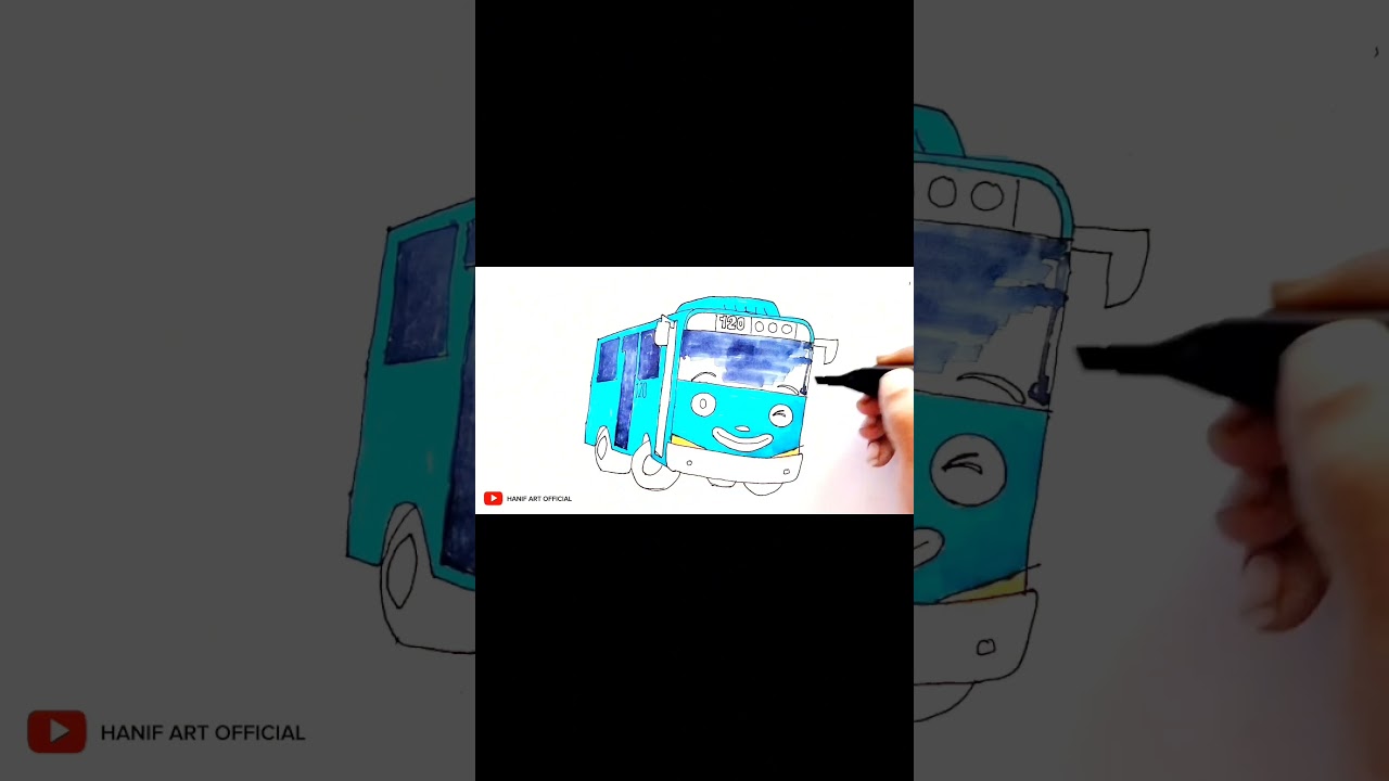 Belajar cara menggambar dan mewarnai TAYO