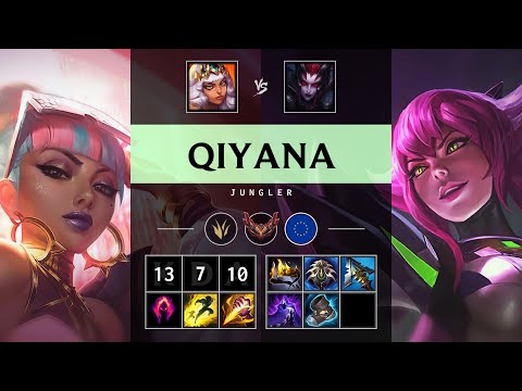 Qiyana Jungle vs Elise: Unstoppable - EUW Grandmaster Patch 14.23