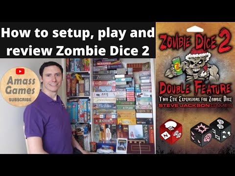 How to setup, play and review on e Zombie Dice * AmassGames *