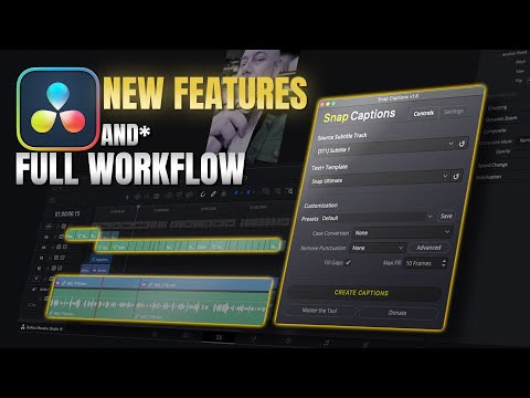 Free Automatic Captions Plugin Update For Davinci Resolve Studio Only