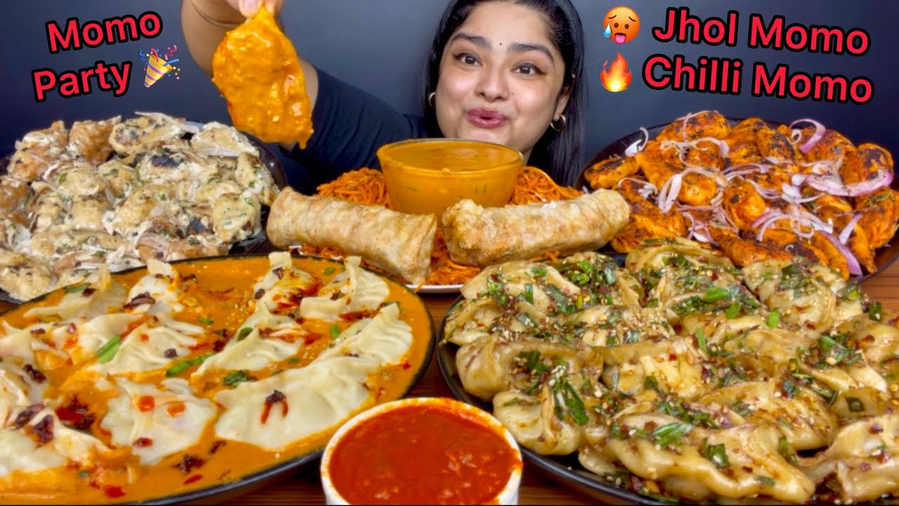 SPICY CHICKEN JHOL MOMO, SPICY CHILLI OIL MOMO, CREAMY AFGANI MOMO, TANDOORI MOMO, CHICKEN NOODLES 