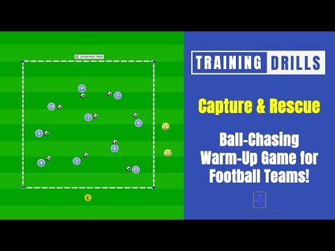 Capture & Rescue – Ball-Chasing Warm-Up Game for Football Teams