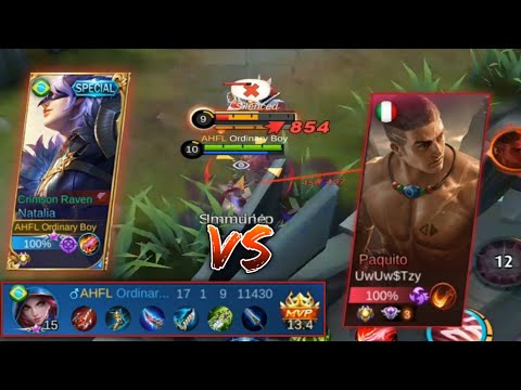 Natalia Jungler Is Back! Meet Pro Paquito| Natalia Top 1 Global Build | Natalia Gameplay MLBB