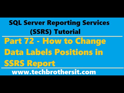 SSRS Tutorial 72 - How to Change Data Labels Positions in SSRS Report