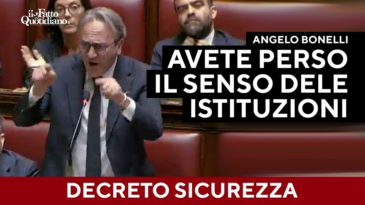 Bonelli: "Dl Sicurezza? Avete perso il senso delle istituzioni, rispettate la Costituzione"