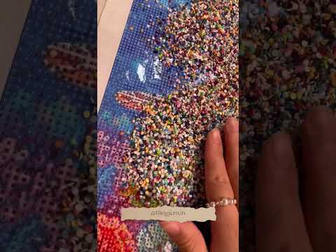 The 'fastest way' to complete a diamond painting | Blinggemart® #paintwithdiamonds #oddlysatisfying