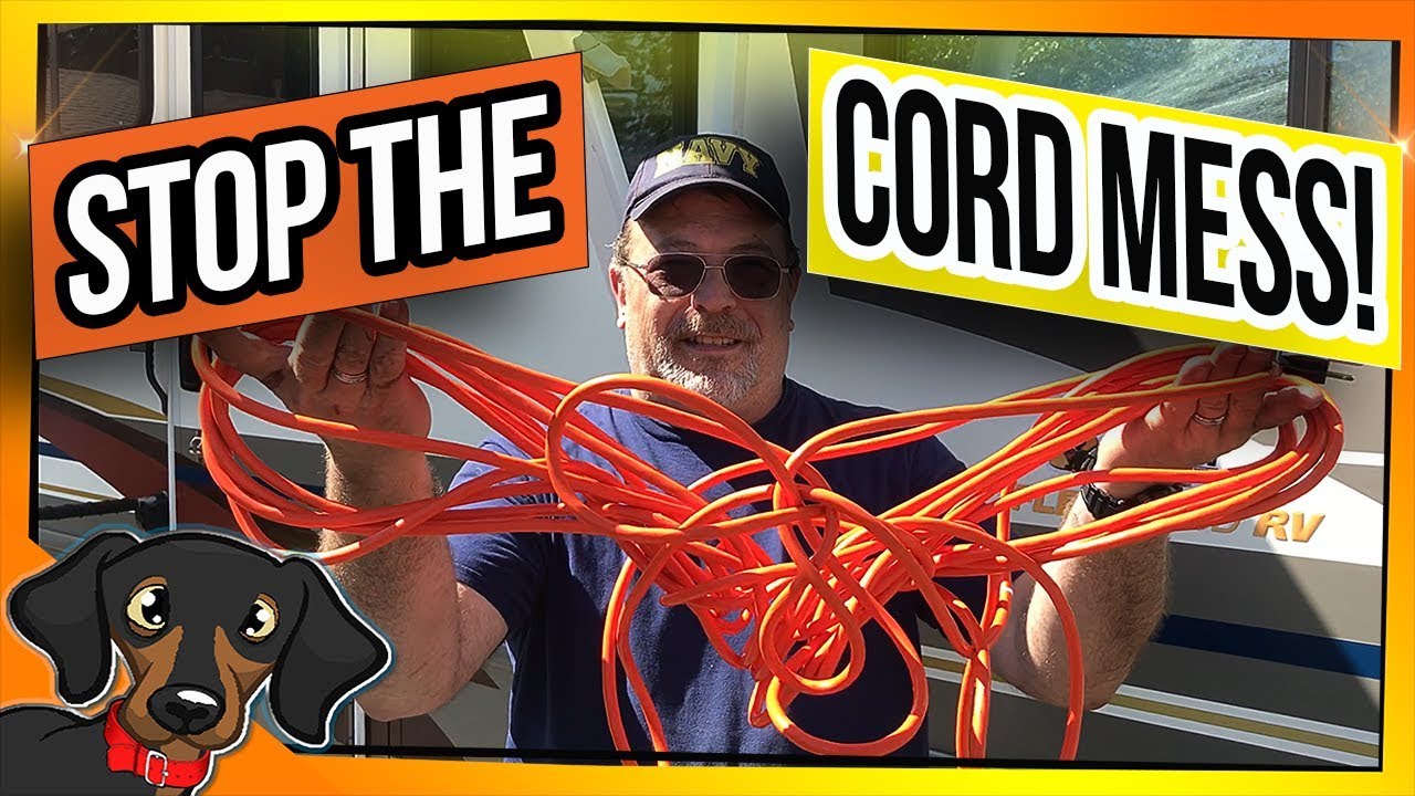 🔴BEST WAY TO STORE AN EXTENSION CORD | rv diy tutorial