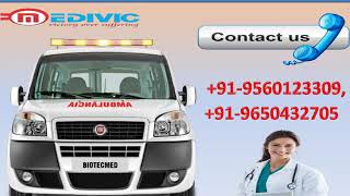Hire Low Fare Road Ambulance Service in Kanke and Jawahar Nagar