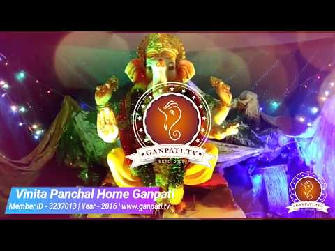 Vinita Panchal Home Ganpati Decoration Video