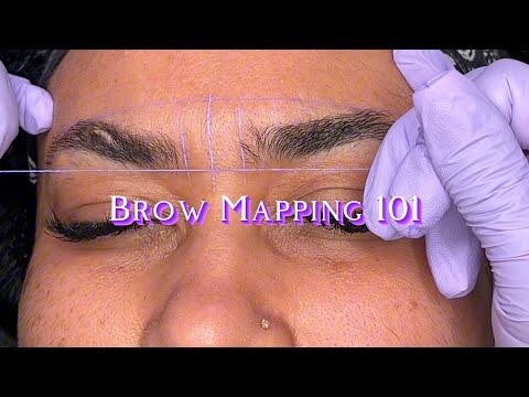 Brow Mapping 101 Using Pre Inked String (voiceover) for Beginners