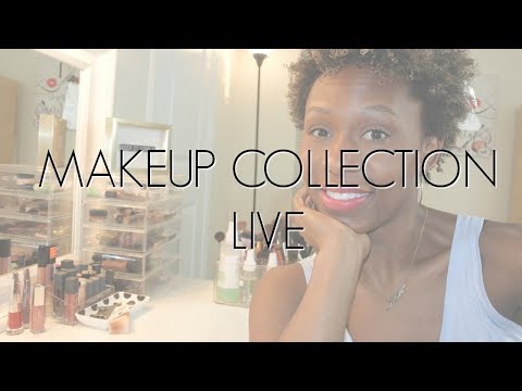 LIVE: Cleaning Out My Makeup Collection!!