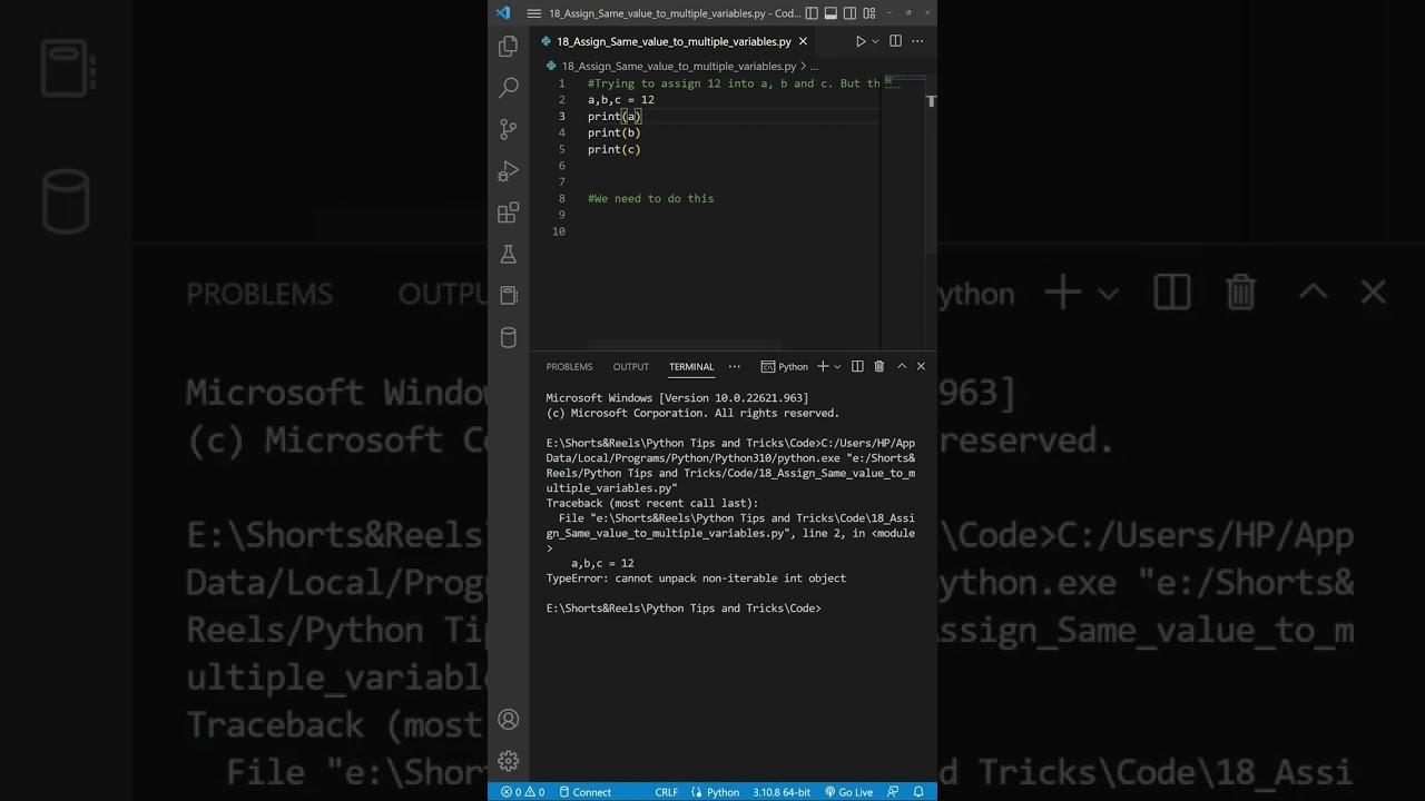 Python Tips and Tricks 18 | #shorts | NextStep InfoTech