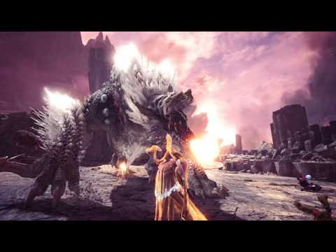 Monster Hunter World Iceborne Astral armor + Guild Palace HBG on the hunt