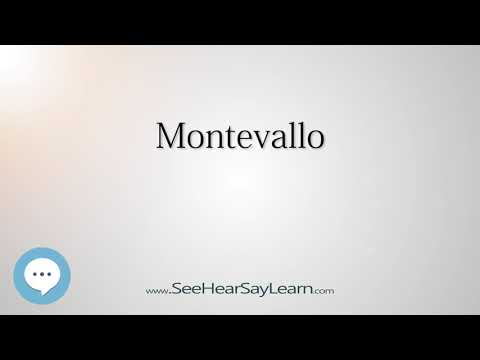 Montevallo (How to Pronounce Cities of the World)💬⭐🌍✅