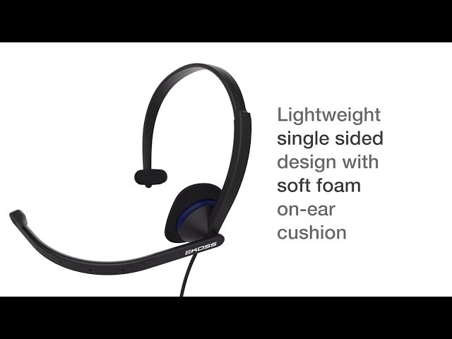 Video teaser for Koss CS195 Communication Headset Features